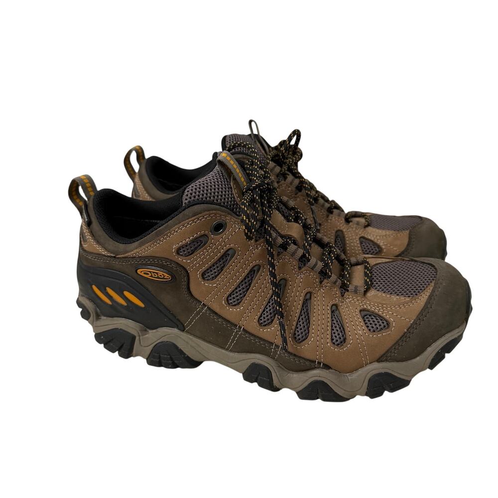 Oboz Sawtooth Low Shoes Mens Size 10 Brown Leather Hiking Trail
